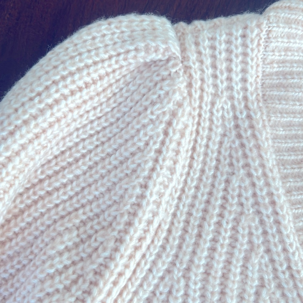WHBM White House black market pink women’s sweater large - Picture 7 of 8